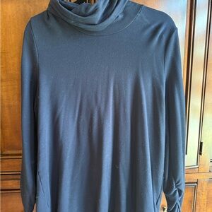 Chico's Navy Blue Turtleneck Shirt (Chico’s 2, Size 12-14-)